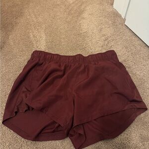 Athletic Works Women's Maroon Athletic Shorts